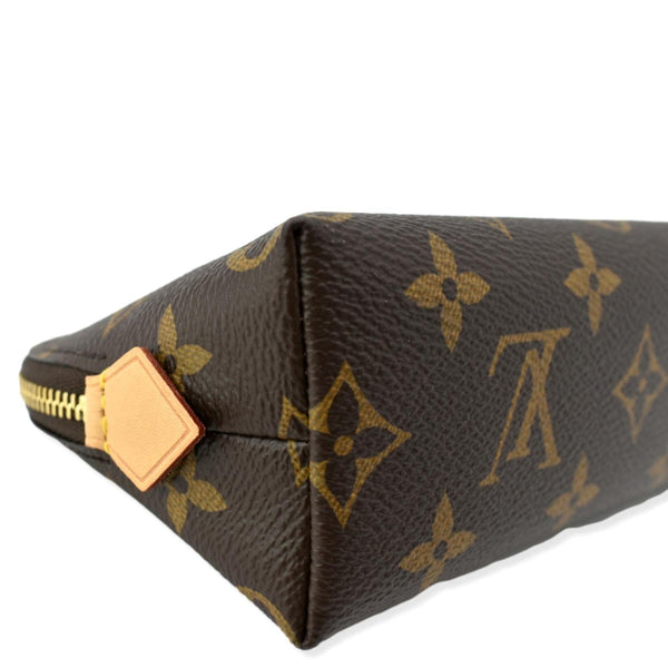 LOUIS VUITTON Monogram Canvas Cosmetic Pouch Brown