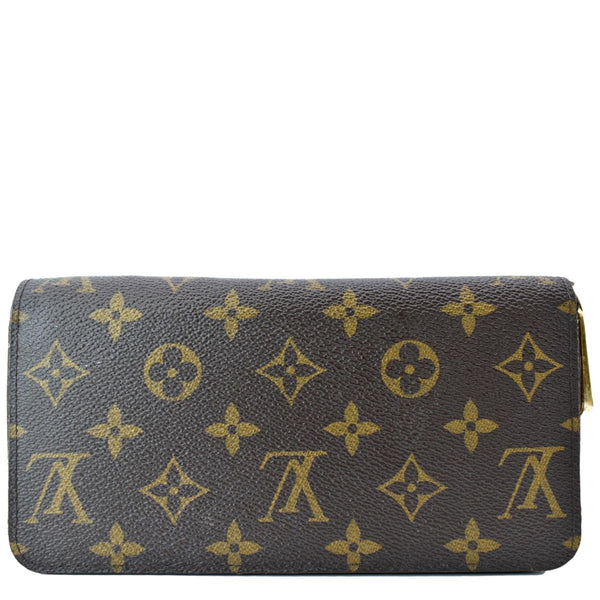 LOUIS VUITTON Zip Around Monogram Canvas Wallet Brown
