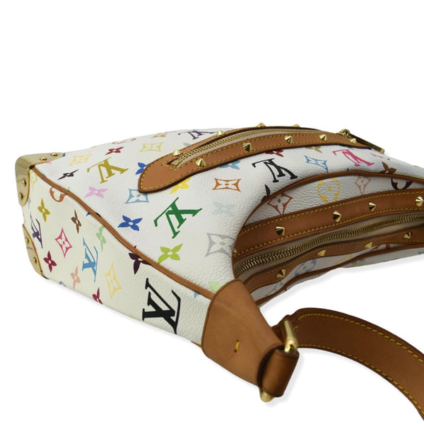 LOUIS VUITTON Boulogne Multicolor Monogram Canvas Shoulder Bag White