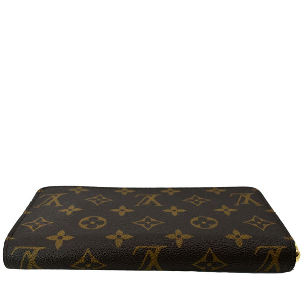 LOUIS VUITTON Zip Around Monogram Canvas Wallet Brown