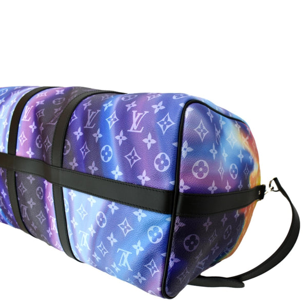 LOUIS VUITTON Sunset Keepall 50 Bandouliere Monogram Leather Travel Bag Multicolor