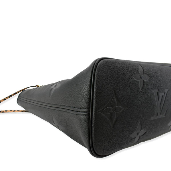 LOUIS VUITTON Neverfull MM Wild At Heart Monogram Giant Tote Bag Black