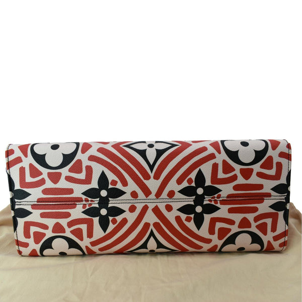 LOUIS VUITTON Onthego GM Crafty Monogram Giant Canvas Shoulder Bag Red - Hot Deals