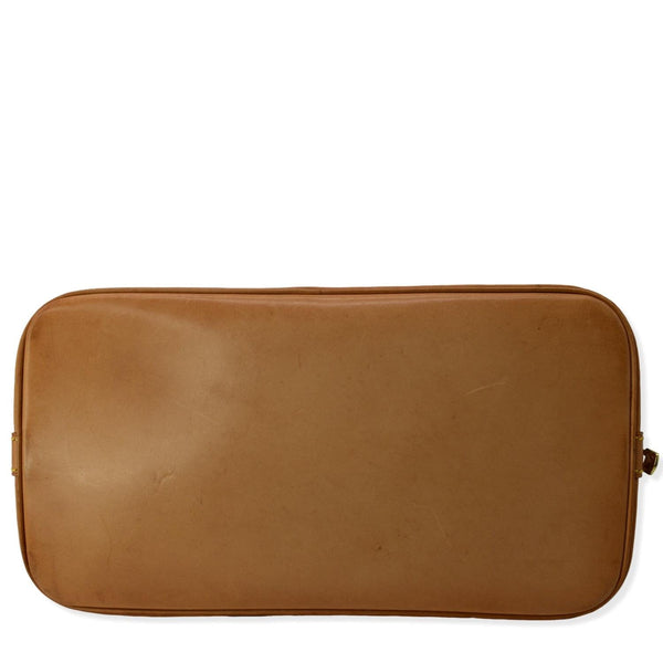 LOUIS VUITTON Alma Monogram Canvas Satchel Bag Brown