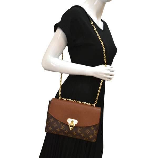 LOUIS VUITTON Saint Placide Monogram Canvas Crossbody Bag Brown