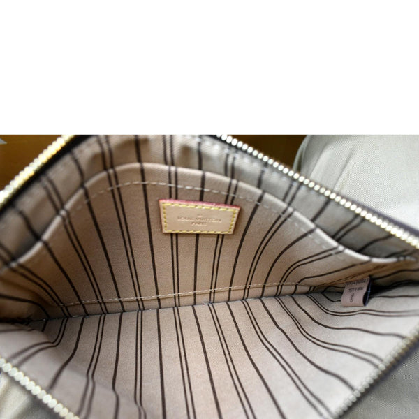 LOUIS VUITTON Neverfull Monogram Canvas Pochette Wristlet Pouch Brown