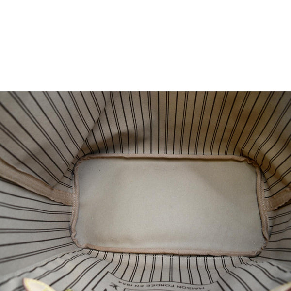 LOUIS VUITTON Neverfull MM Monogram Canvas Tote Bag Brown