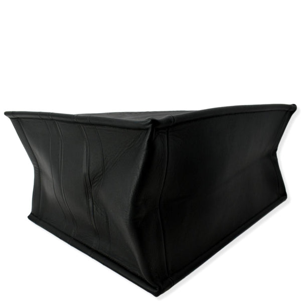 CHRISTIAN DIOR Medium Dior Book Calfskin Tote Bag Black