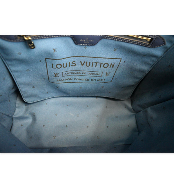 LOUIS VUITTON Neverfull LV Escale MM Monogram Shoulder Bag Blue