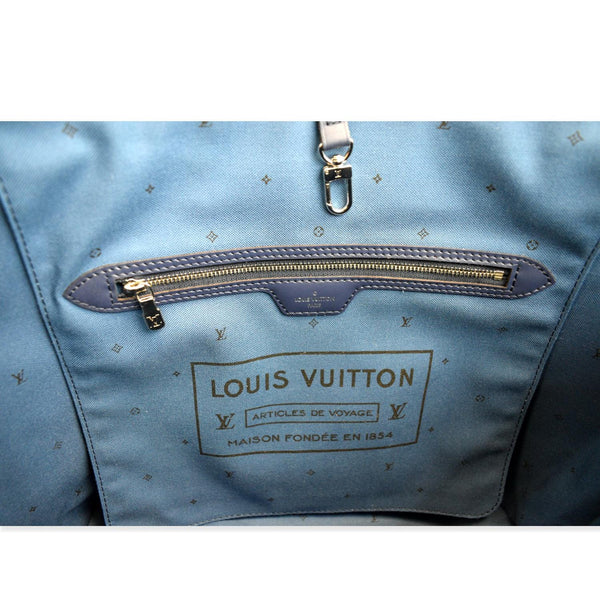 LOUIS VUITTON Neverfull LV Escale MM Monogram Shoulder Bag Blue