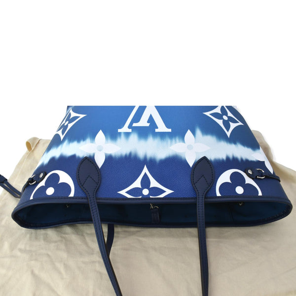 LOUIS VUITTON Neverfull LV Escale MM Monogram Shoulder Bag Blue