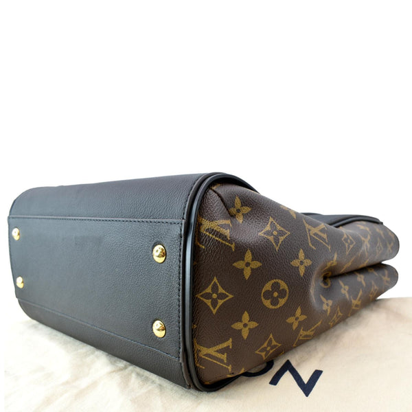 LOUIS VUITTON Kimono Monogram Leather Tote Bag Brown/Black