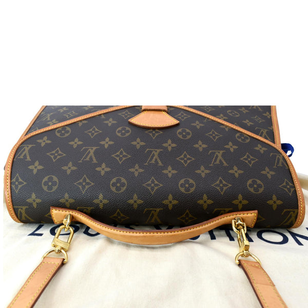 Louis Vuitton Beverly GM Monogram Canvas Briefcase Crossbody Bag Brown