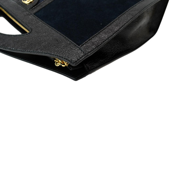 Gucci Ophidia GG Suede Patent Web Top Handle Bag-DDH