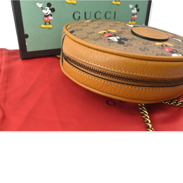GUCCI Disney x Mini GG Supreme Round Backpack Bag Beige 603730
