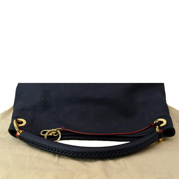 LOUIS VUITTON Artsy MM Empreinte Leather Shoulder Bag Navy Blue
