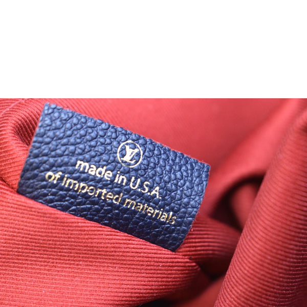 LOUIS VUITTON Ponthieu MM Monogram Empreinte Leather Shoulder Bag Navy Blue