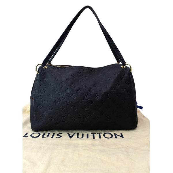LOUIS VUITTON Ponthieu MM Monogram Empreinte Leather Shoulder Bag Navy Blue