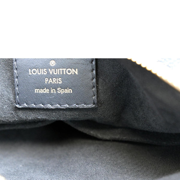 LOUIS VUITTON V BB Monogram Empreinte Tote Shoulder Bag Beige/Black