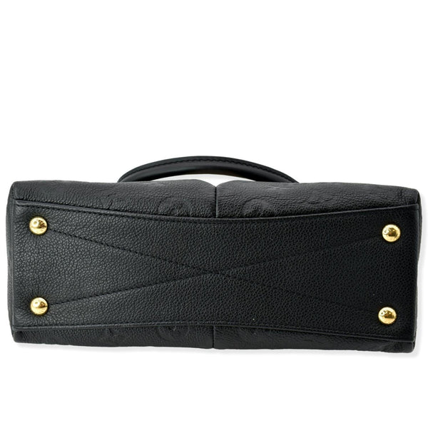 LOUIS VUITTON V BB Monogram Empreinte Tote Shoulder Bag Beige/Black