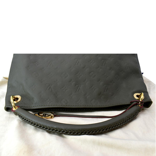 LOUIS VUITTON Artsy MM Empreinte Leather Shoulder Bag Green