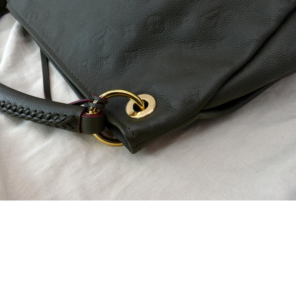 LOUIS VUITTON Artsy MM Empreinte Leather Shoulder Bag Green