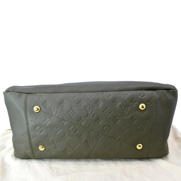 LOUIS VUITTON Artsy MM Empreinte Leather Shoulder Bag Green