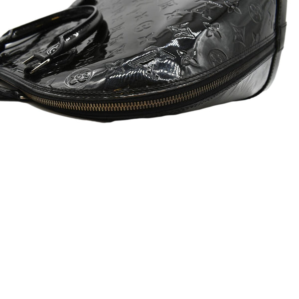 LOUIS VUITTON Alma GM Monogram Vernis Leather Satchel Bag Black