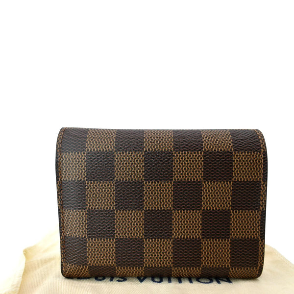 LOUIS VUITTON Victorine Damier Ebene Canvas Wallet Brown