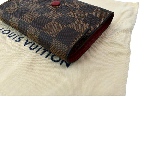 LOUIS VUITTON Victorine Damier Ebene Canvas Wallet Brown