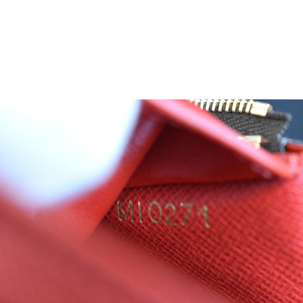 LOUIS VUITTON Victorine Damier Ebene Canvas Wallet Brown