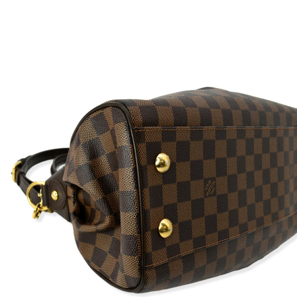 LOUIS VUITTON Trevi PM Damier Ebene Satchel Shoulder Bag Brown