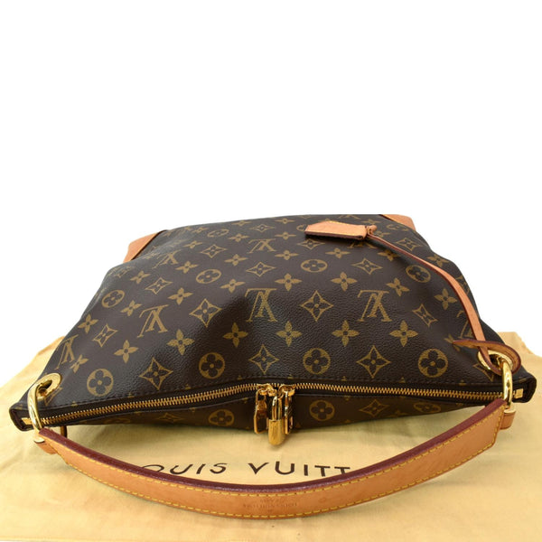 LOUIS VUITTON Berri PM Monogram Canvas Shoulder Bag Brown
