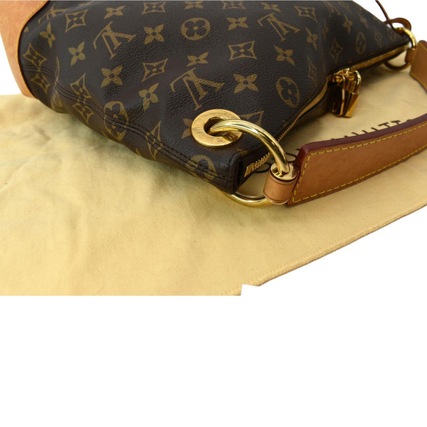 LOUIS VUITTON Berri PM Monogram Canvas Shoulder Bag Brown