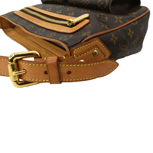 LOUIS VUITTON Hudson GM Monogram Canvas Shoulder Bag Brown