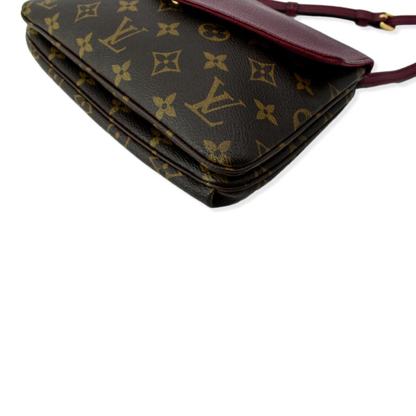 LOUIS VUITTON Twice Pochette Monogram Canvas Crossbody Bag Brown