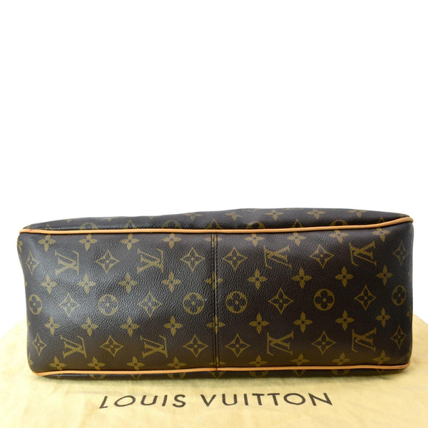 LOUIS VUITTON Delightful MM Monogram Canvas Hobo Bag Brown