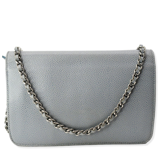 CHANEL Timeless CC WOC Caviar Leather Crossbody Bag Pastel Blue