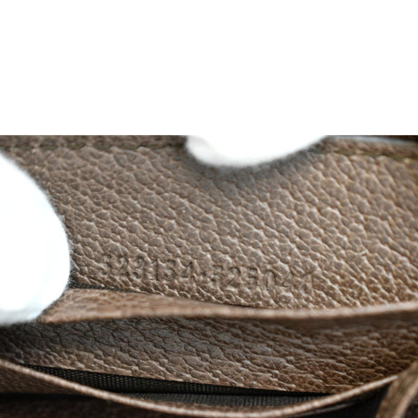 GUCCI Ophidia GG Supreme Canvas Zip Wallet Beige 523154