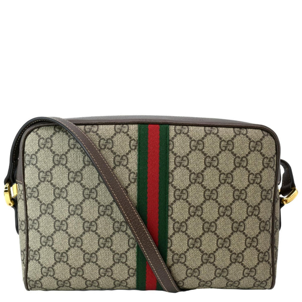 GUCCI Ophidia GG Supreme Crossbody Bag Beige 517080