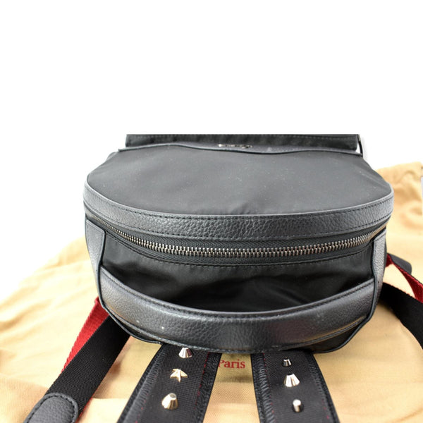 CHRISTIAN LOUBOUTIN Backloubi Small Nylon Backpack Bag Black