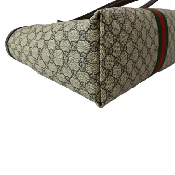 GUCCI Ophidia Medium GG Supreme Canvas Tote Bag Beige 631685