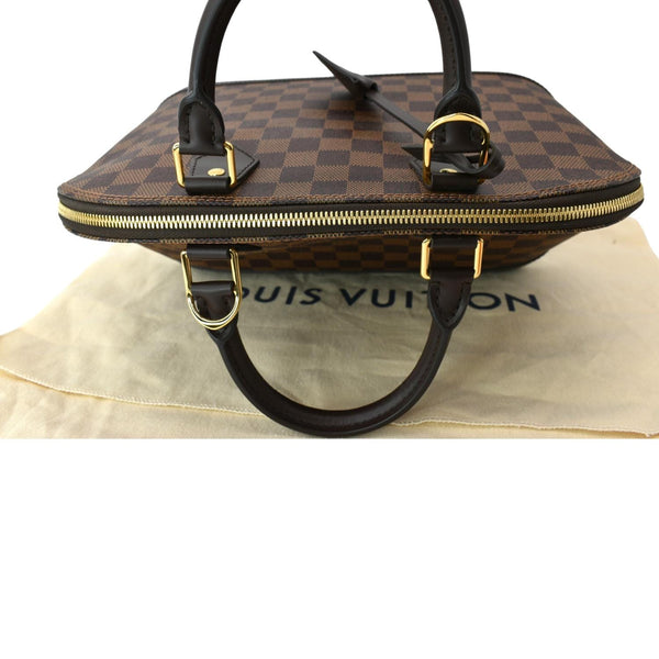 LOUIS VUITTON Alma PM Damier Ebene Satchel Bag Brown