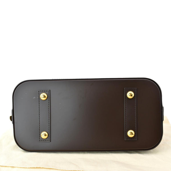 LOUIS VUITTON Alma PM Damier Ebene Satchel Bag Brown