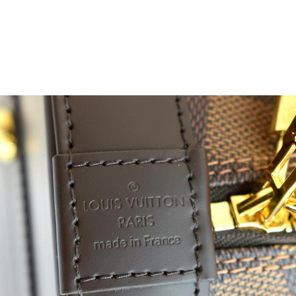 LOUIS VUITTON Alma PM Damier Ebene Satchel Bag Brown