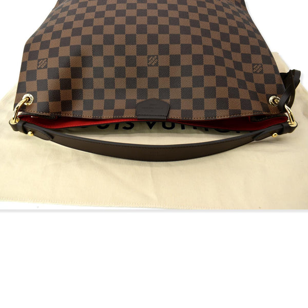 LOUIS VUITTON Graceful MM Damier Ebene Shoulder Bag Brown