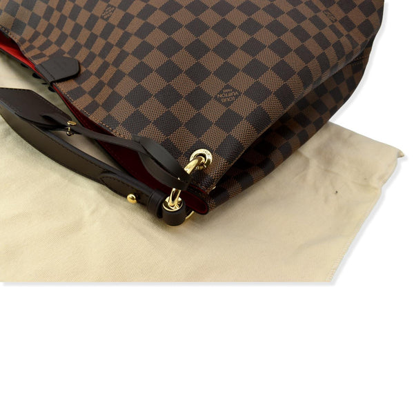LOUIS VUITTON Graceful MM Damier Ebene Shoulder Bag Brown