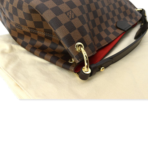 LOUIS VUITTON Graceful MM Damier Ebene Shoulder Bag Brown