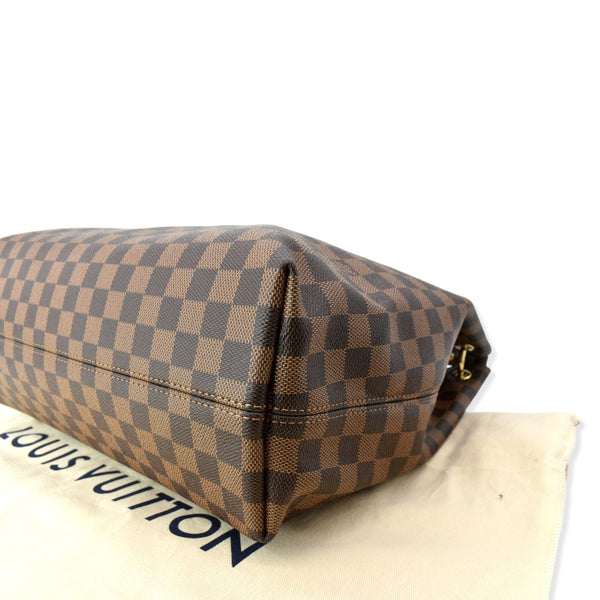 LOUIS VUITTON Graceful MM Damier Ebene Shoulder Bag Brown