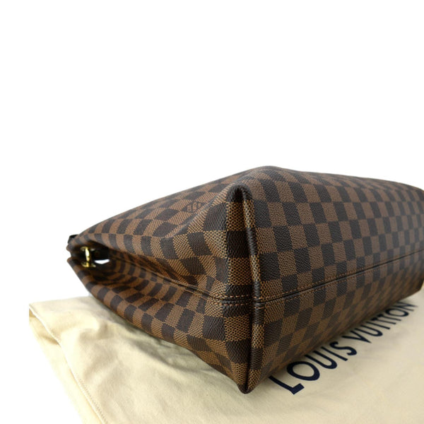LOUIS VUITTON Graceful MM Damier Ebene Shoulder Bag Brown
